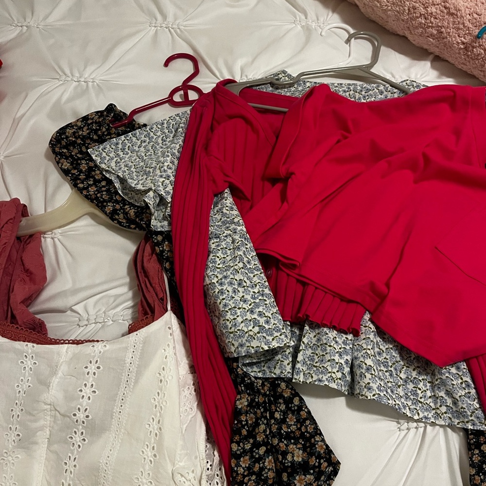 Pink, Red and Floral Blouse Collection